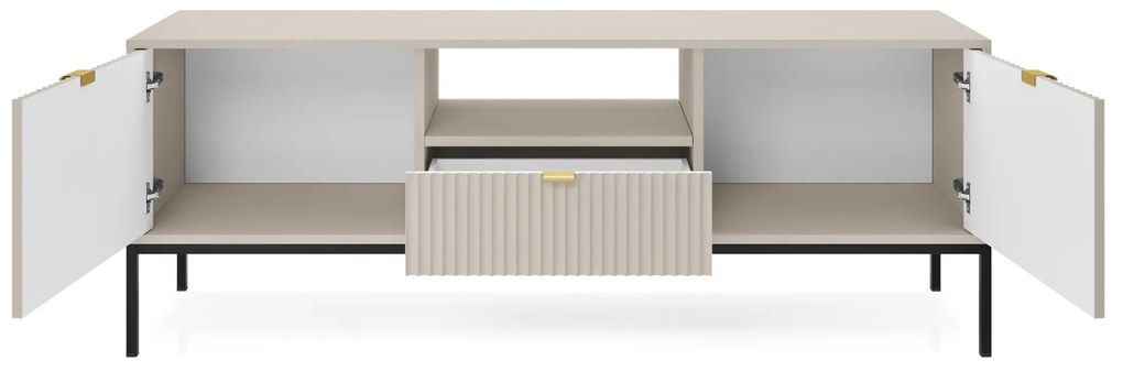 Televízny stolík Nova 154 cm kašmír/čierny
