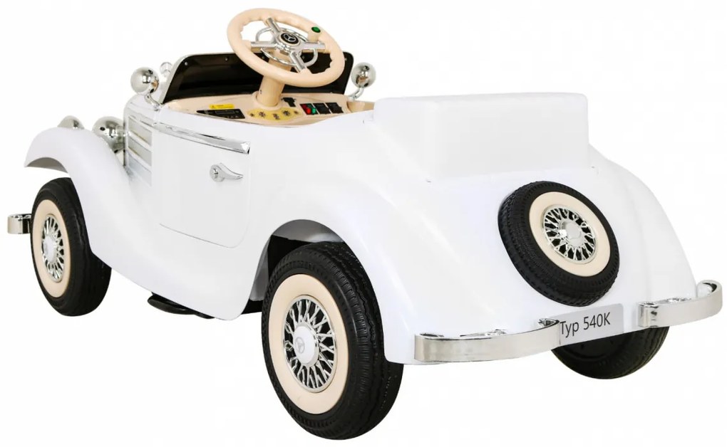 Elektrické autíčko Mercedes Benz Retro Type 540A - biely