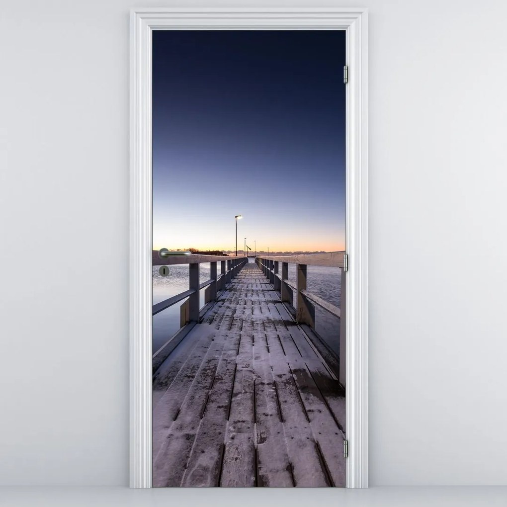 Fototapeta na dvere - Na móle (95x205cm)