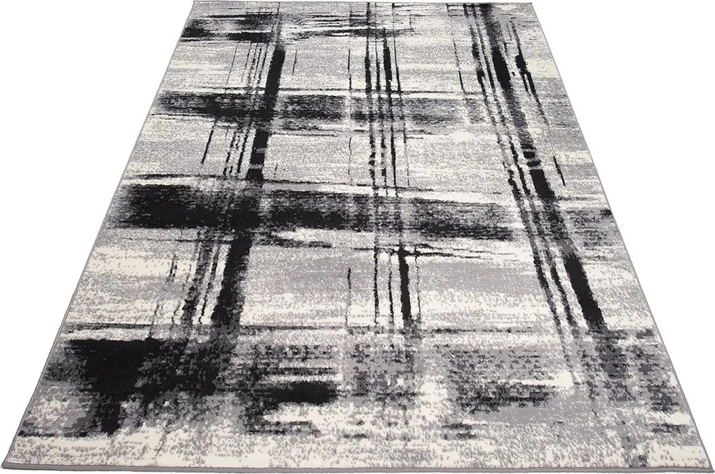 TA Koberec F442C WHITE CHEAP PP CRM Sivý Obdĺžnikový Rozmer: 120x170 cm