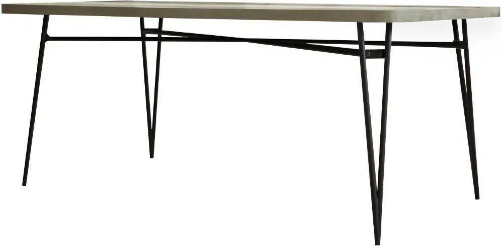 Jedálenský stôl Adesso 180 cm z masívu čierny/hnedý