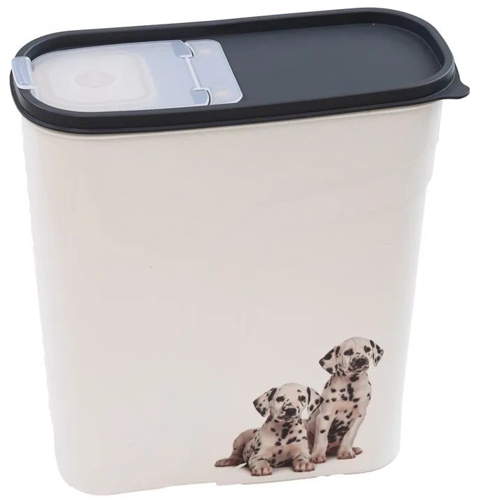 Biely plastový box na granule 4l