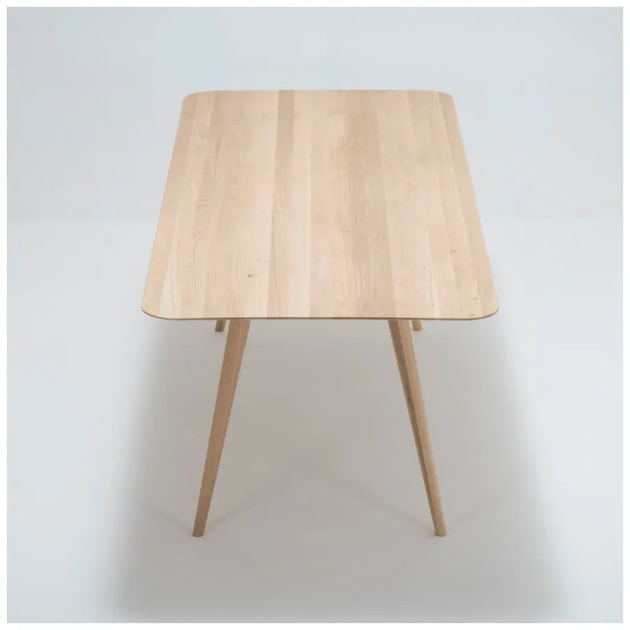 Jedálenský stôl z masívneho dubového dreva Gazzda Stafa, 220 × 90 cm