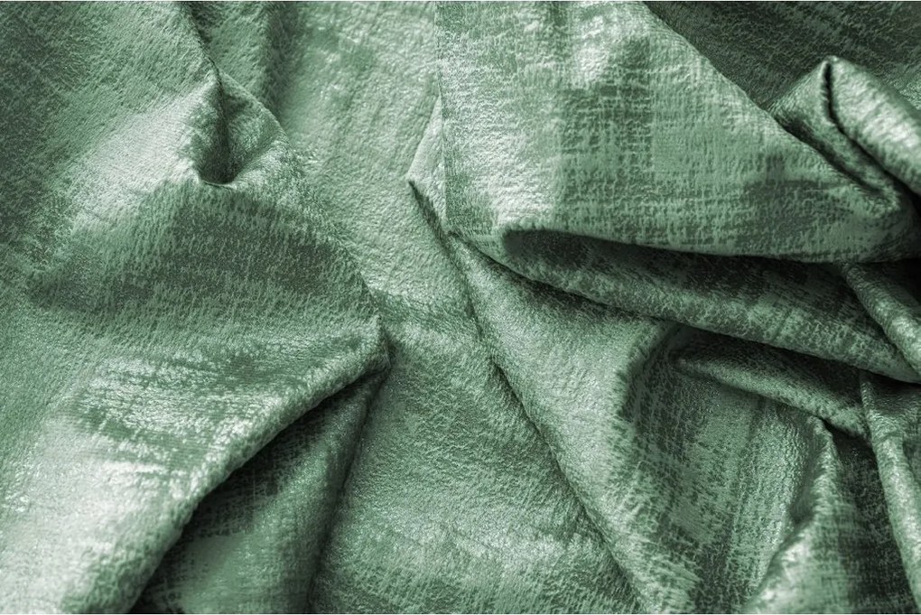 Zatemňovací záves LOOM VELVET 140x250 cm, zelený Zavesenie: Kovové krúžky