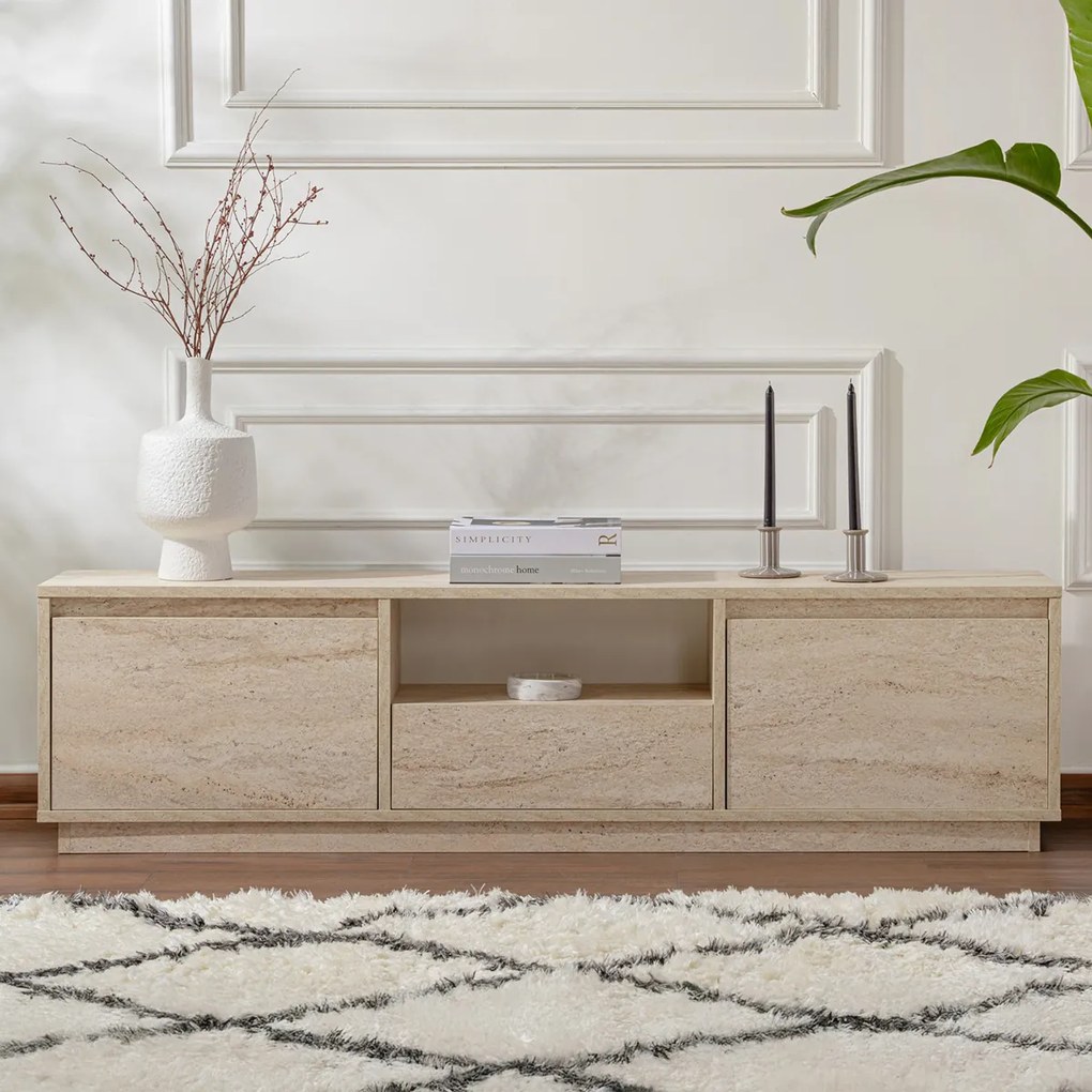 Televízny stolík Vanguard Travertine