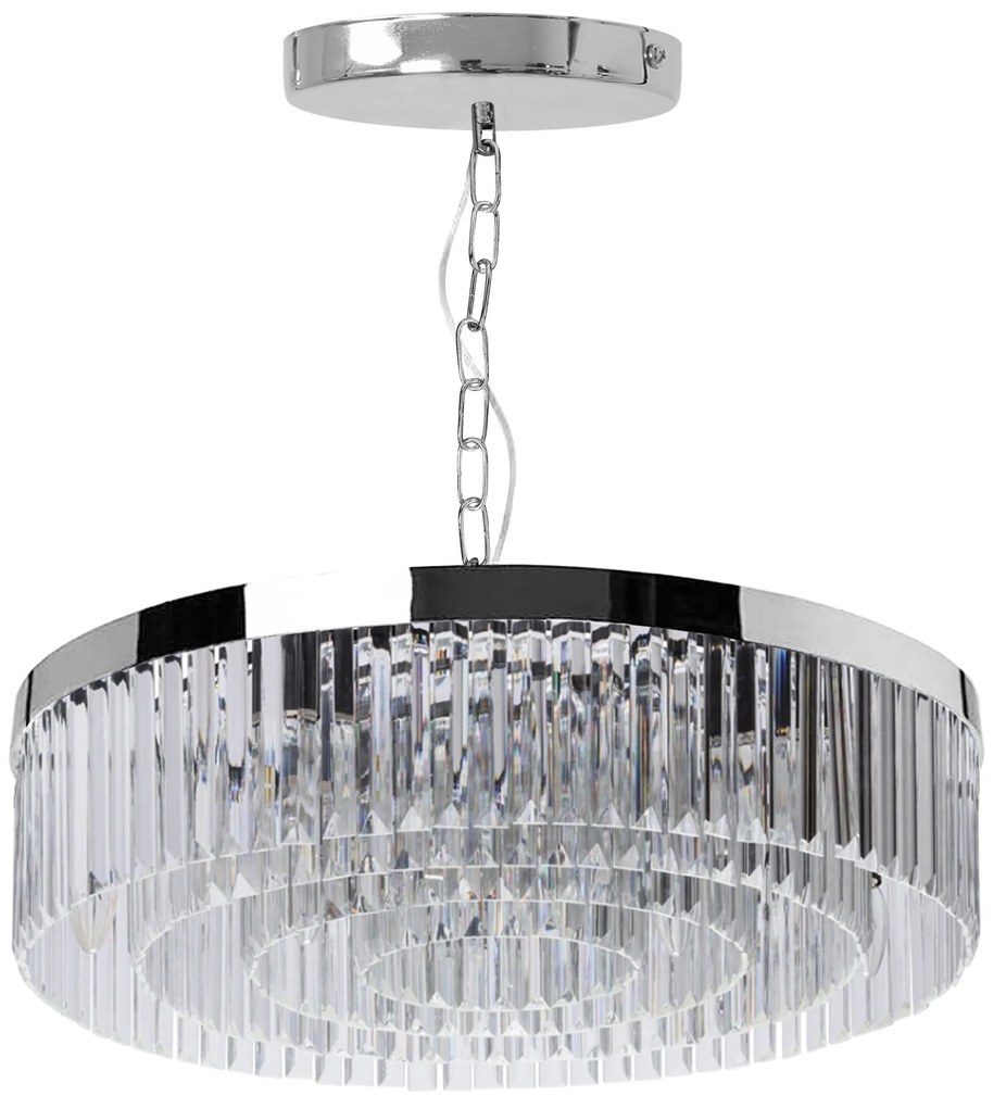 Toolight Toolight, stropné svietidlo 60cm, APP1532-8CP, chrómová, OSW-05169