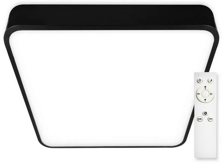 Top Light - LED Stmievateľné stropné svietidlo LED/51W/230V hranatý čierna + DO