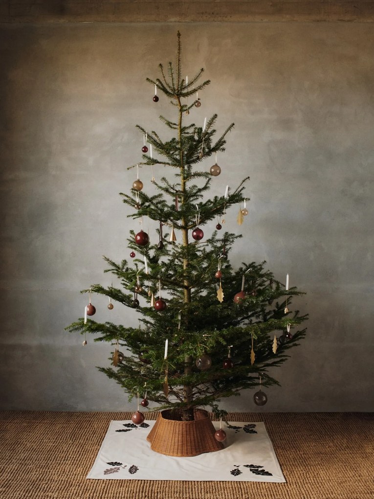 Ferm Living Koberec pod vianočný stromček Oak Christmas Tree 120 × 120 cm