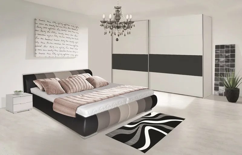 Nočný stolík Easy Plus, 2 zásuvky, alpská biela