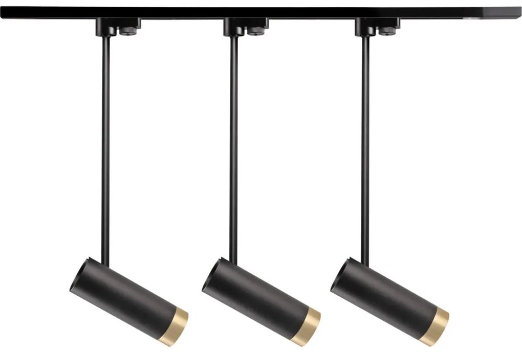 Bodové svietidlo do lištového systému PORTO 3xGU10/10W/230V čierna