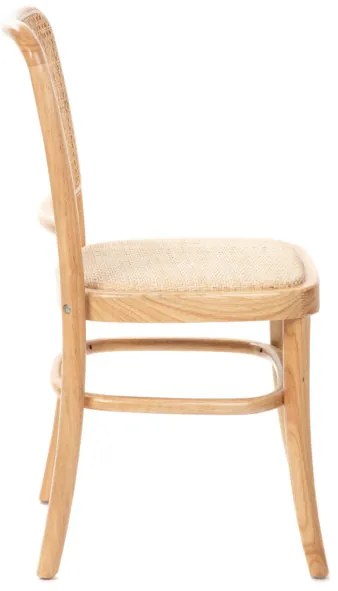 Jedálenská stolička LEGNO drevená s ratanom 871370