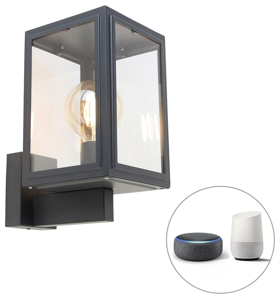 Inteligentná nástenná lampa sivá vrátane inteligentnej G95 - Sutton Up