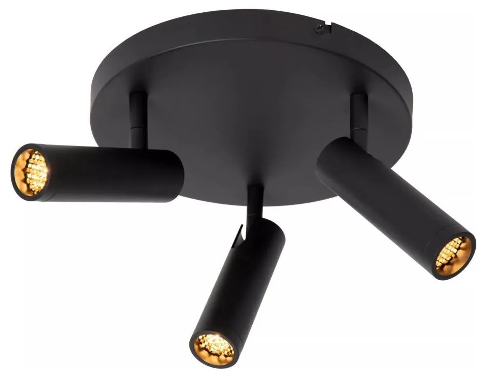 Lucide 22974/13/30 - Bodové svietidlo GRADO 3xGU10/12W/230V čierna