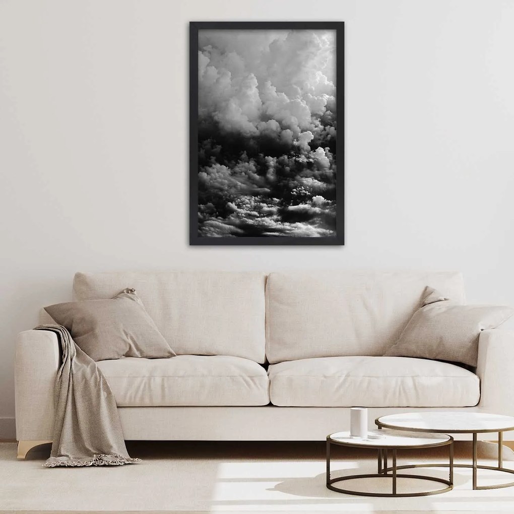 Gario Plagát Čierne mraky Farba rámu: Bez rámu, Rozmery: 30 x 45 cm