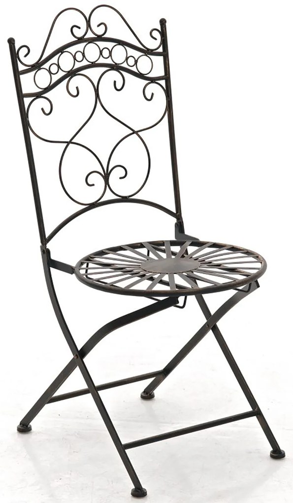 Súprava kovových stoličiek a stola Indra (SET 2+1) - Bronzová