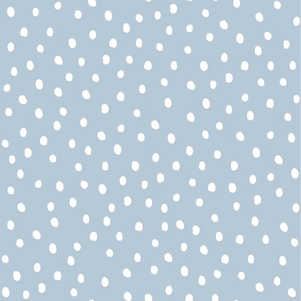 Tapeta nepravidelné tečky modrá 280×50cm