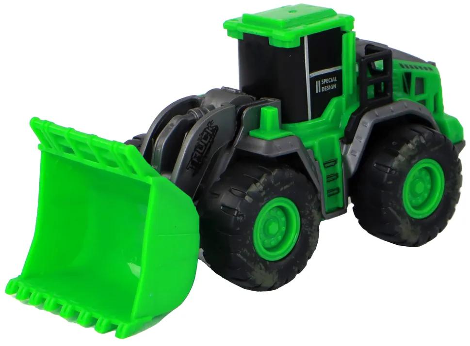 Lean Toys Súprava zelených traktorov – 4ks.