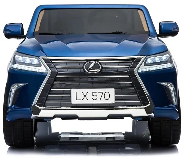 RAMIZ ELEKTRICKÉ AUTÍČKO LEXUS LX570 - LAKOVANÉ - MODRÉ - MOTOR - 4x45W BATÉRIA - 12V10Ah - 2023