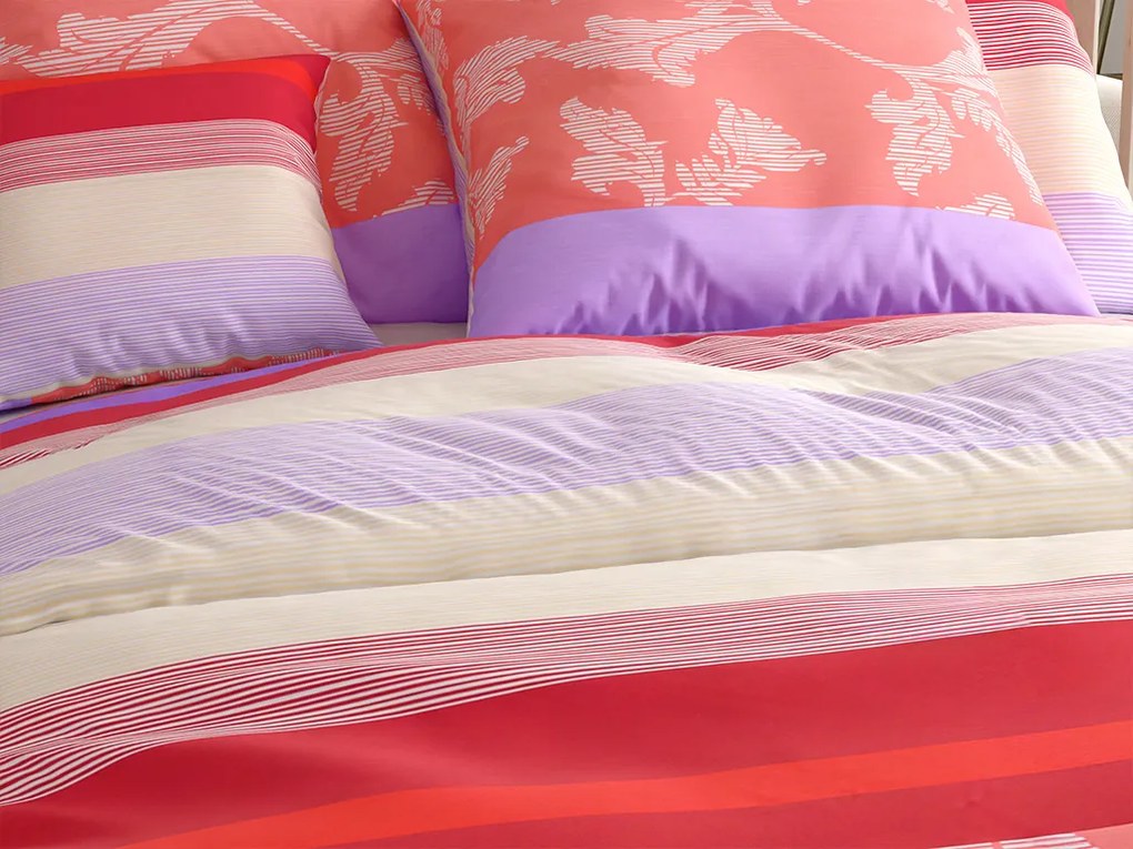 Obliečky z Renforcé bavlny IMARA červené Rozmer obliečky: 2 ks 80 x 80 cm | 200 x 200 cm