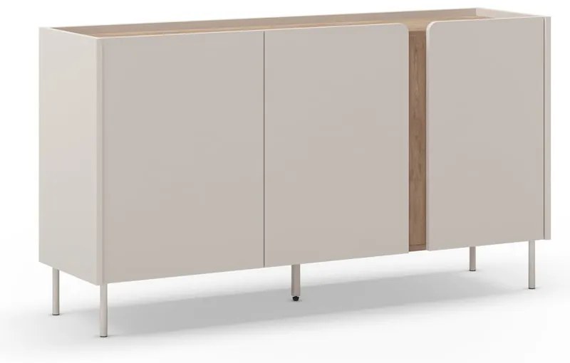 Komoda v dekore duba v krémovo-prírodnej farbe 150x82,5x40,5 cm Lucile – Marckeric
