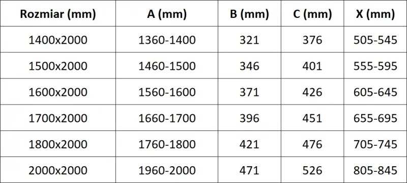 Mexen Velar Duo, posuvné sprchové dvere do otvoru 200 cm, 8mm šedé sklo, brúsená oceľ, 871-200-000-42-97