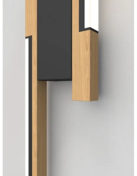 Wofi 4031-206- LED stlmiteľné nástenné svietidlo PALERMO 11W/230V kaučukovník