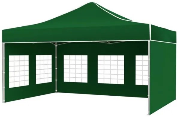 Nožnicový stan POLOPROFI PLUS 3x4,5 m zelený