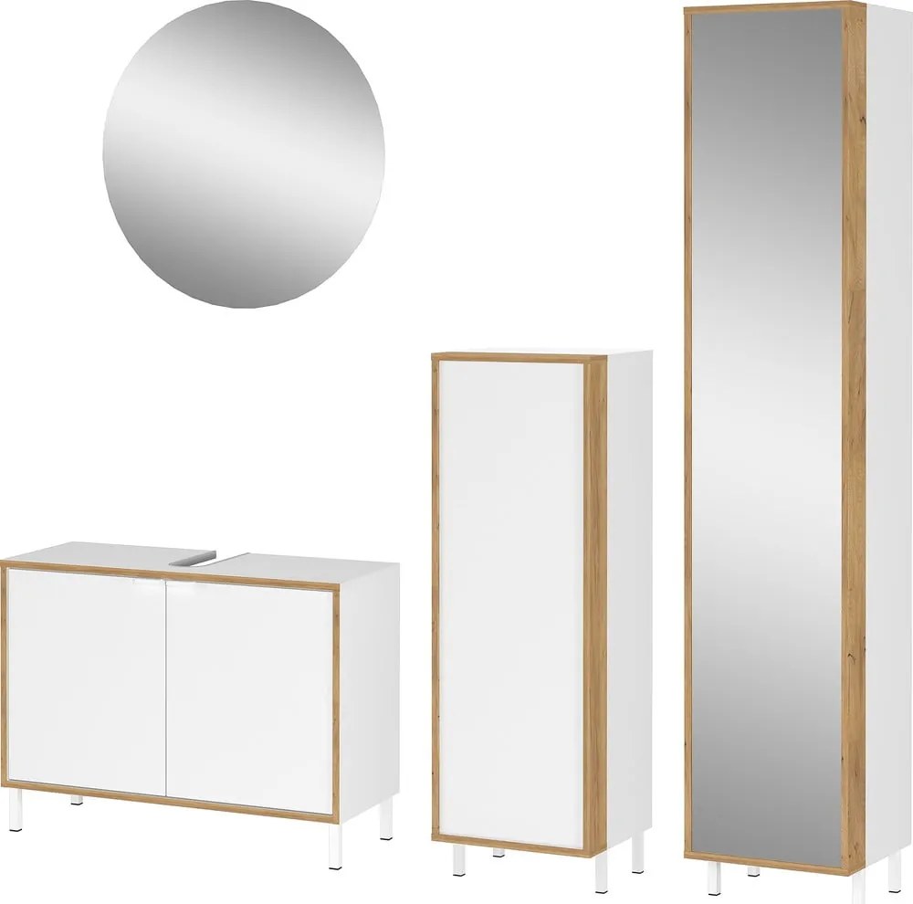 Biela kúpeľňová zostava Topeka – Germania