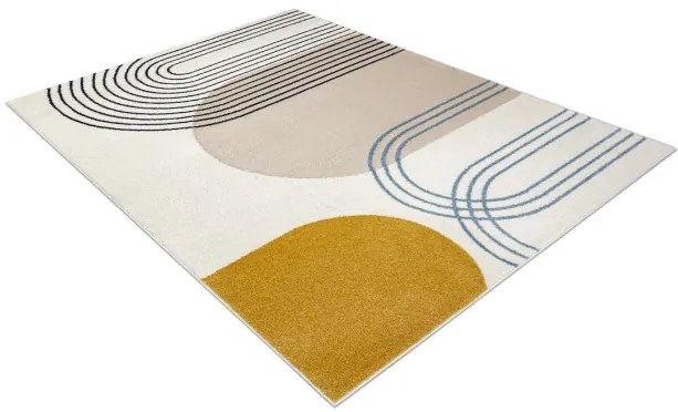 Koberec FUSION 7157 biely / zlatý