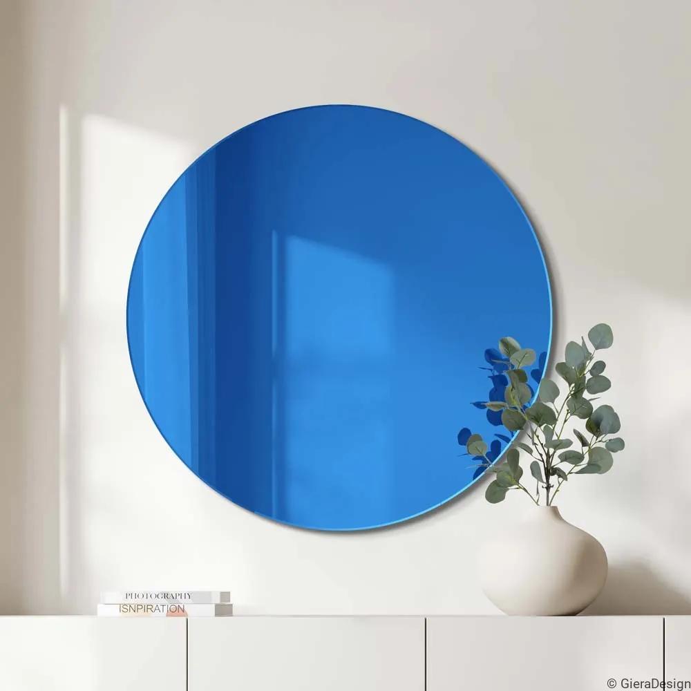 Zrkadlo Round Blue Rozmer: Ø 100 cm