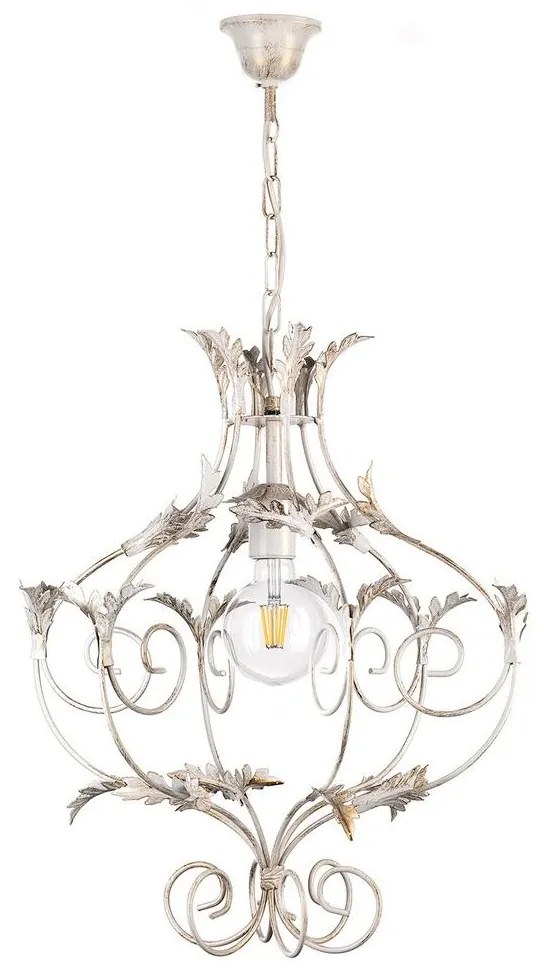 ONLI - Luster na reťazi CONTESSA 1xE27/22W/230V strieborná