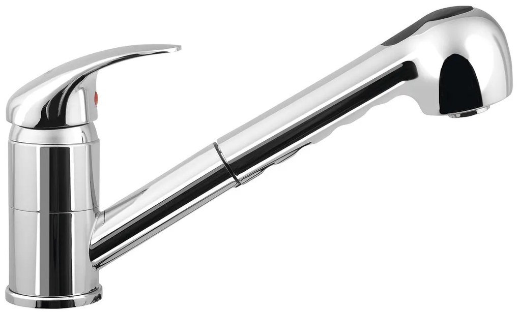 Aqualine Aqualine, KASIOPEA stojánkova drezová batéria s výsuvnou sprškou, chrómová, 1107-70