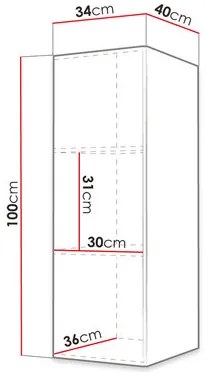 Skrinka Torro I 100 (biela). Vlastná spoľahlivá doprava až k Vám domov. 1123156