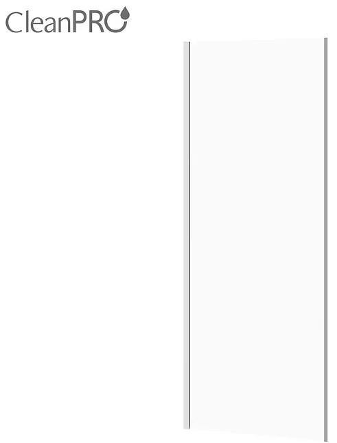 Cersanit Crea, sklenená sprchová stena k posuvným spchovým dveriam 80x200 cm, 8mm číre sklo, chrómový profil, S900-2613