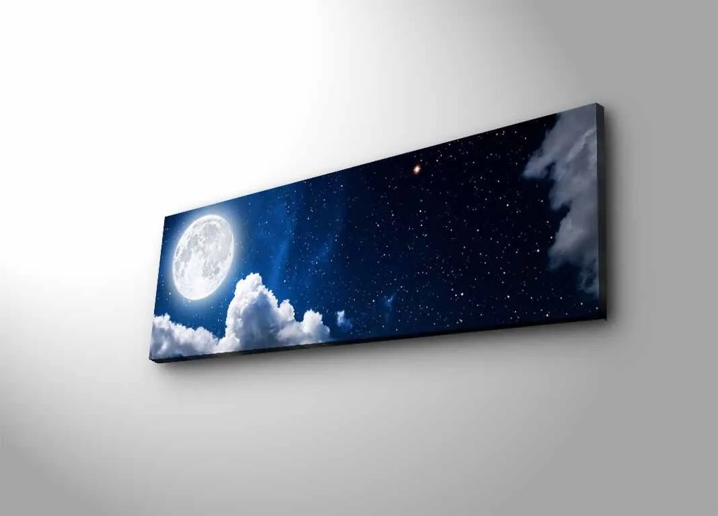 Obraz s LED osvetlením NOČNÉ NEBO 30 x 90 cm