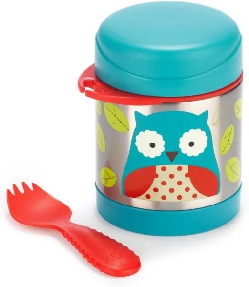 Skip Hop - Termoska na jedlo s lyžičkou/vidličkou ZOO 325 ml sova
