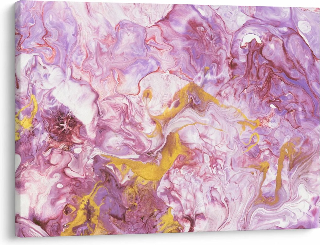 Obraz - Ružová abstrakcia (70x50 cm)