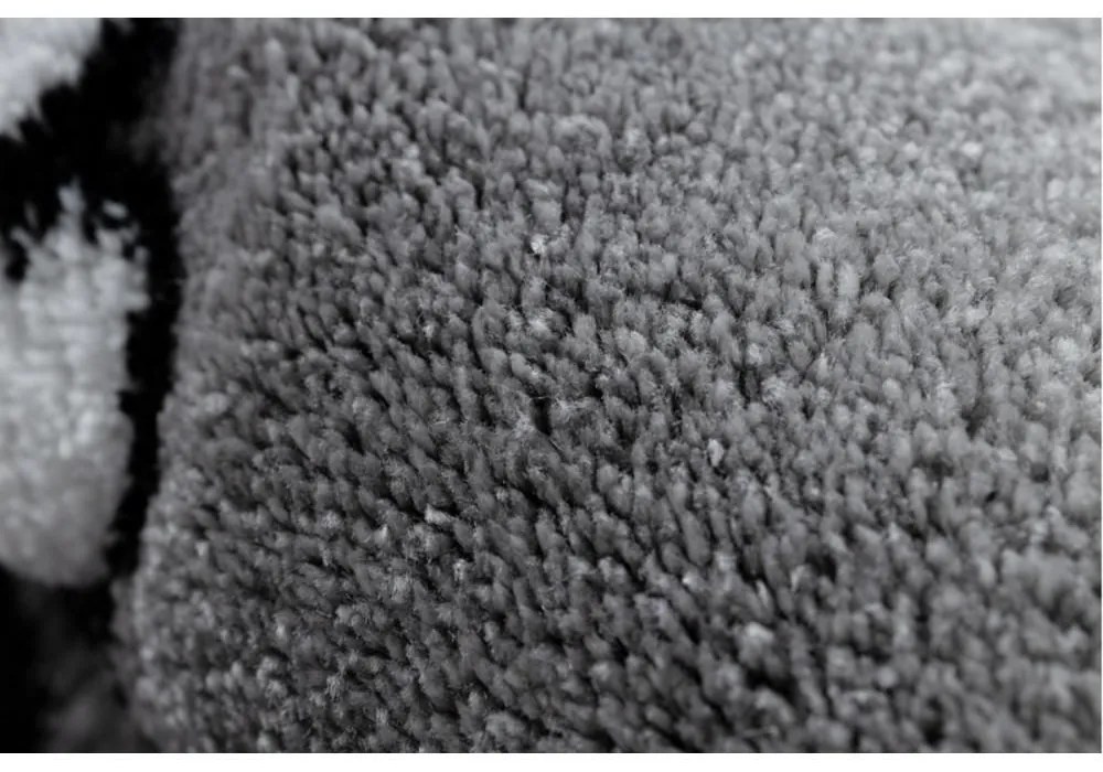 Detský kusový koberec Mačacie princezná sivý 120x170cm