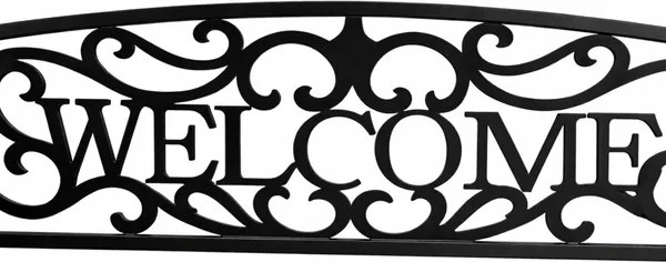 Lean Záhradná kovová lavička WELCOME – 127cm, čierna