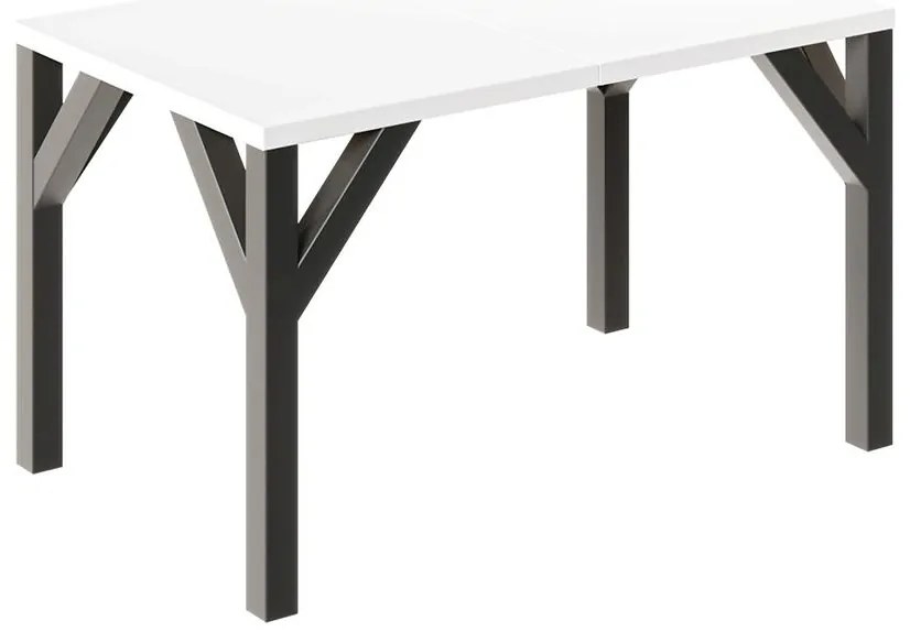 Stôl Baltika 185 biela lesklá