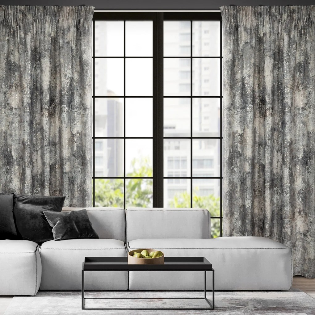 ZATEMŇOVACÍ ZÁVES NA PÁSKE ESTER 140X270 CM VZOROVANÁ