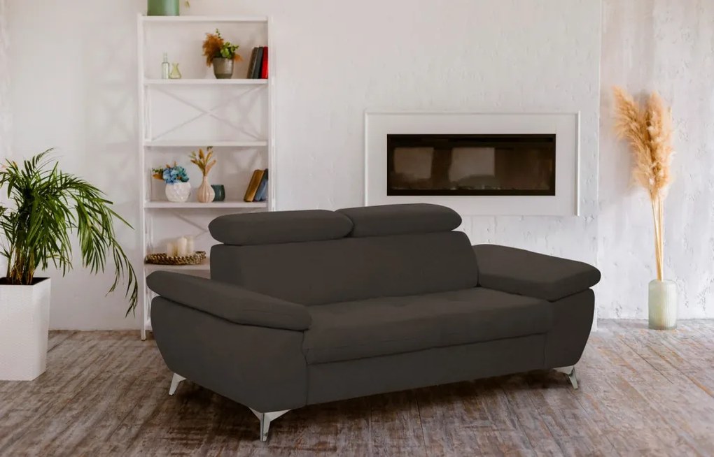 Trojsedák Gisele, tmavo hnedá espresso látka