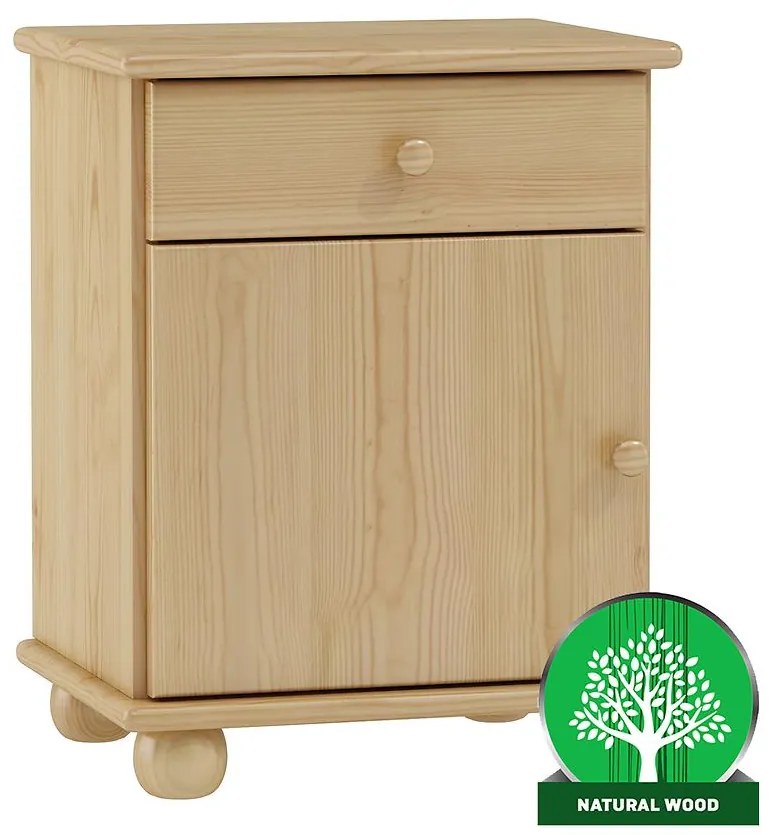 Nočný stolík borovica