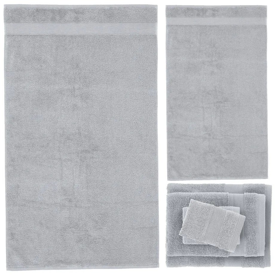 Svetlosivé froté bavlnené uteráky a osušky v súprave 6 ks Anti–Bacterial – Catherine Lansfield