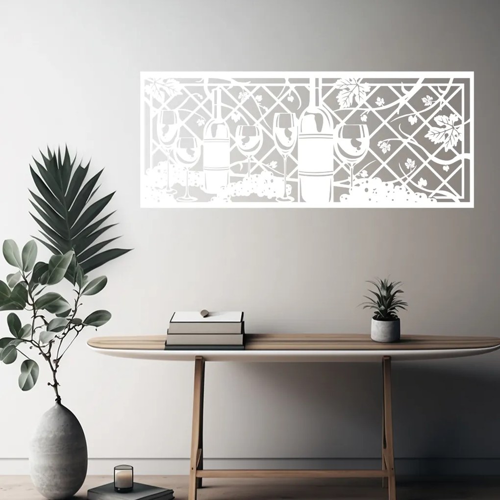 Veselá Stena Samolepka Vinná réva Farba: žltá, Veľkosť: 100 x 40 cm
