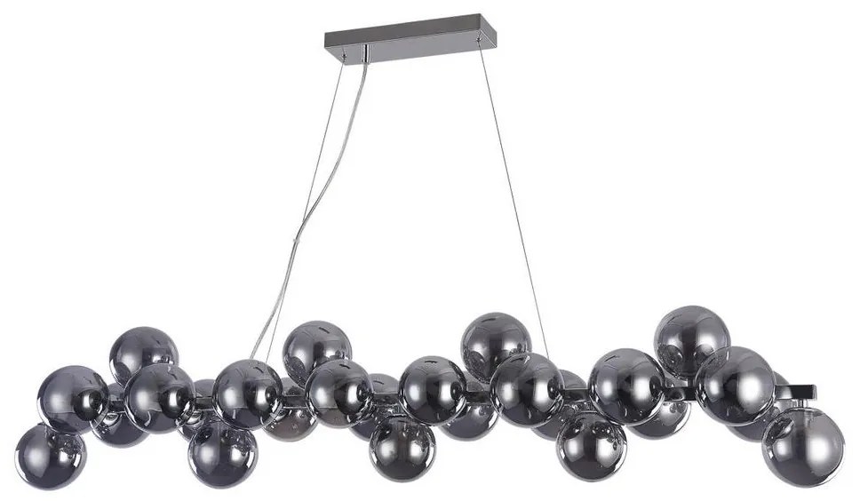 ITALUX PND-5252-A-25-CH+SMK - Luster na lanku CABELLA 25xG9/28W/230V