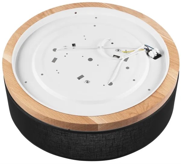 Brilagi - LED Stropné svietidlo BELLADONNA 3xE27/15W/230V pr. 50 cm čierna/dub