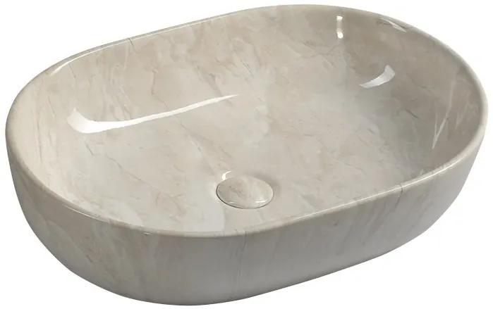 Sapho, DALMA keramické umývadlo 59x14x42 cm, marfil, MM427