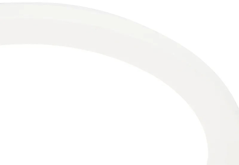 Stropné svietidlo biele 22,5 cm vrátane LED 3-stupňový stmievač IP44 - Steve