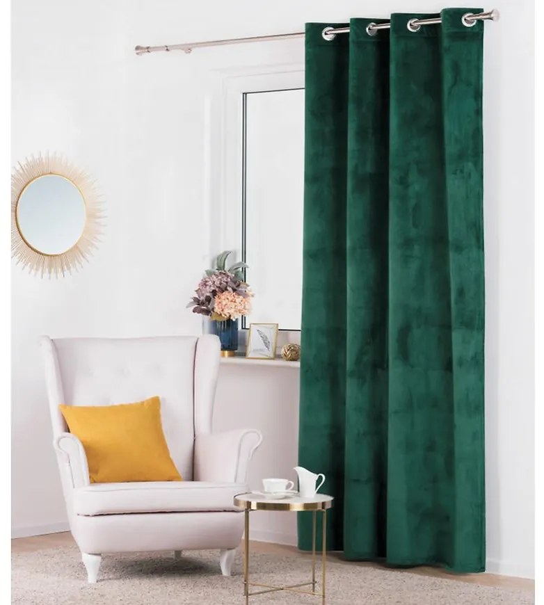 Závesová látka V66/39/zelená /280 cm (Tovar na mieru)